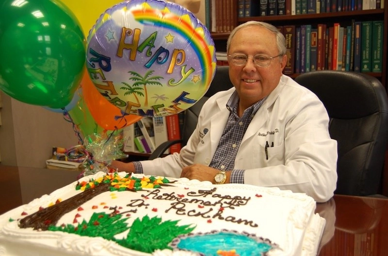 AFTER 34 YEARS OF SERVICE TO THE NORTH COUNTRY, DR. AUTHUR PECKHAM, JR. RETIRES