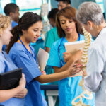 orthopedic group studying about spine